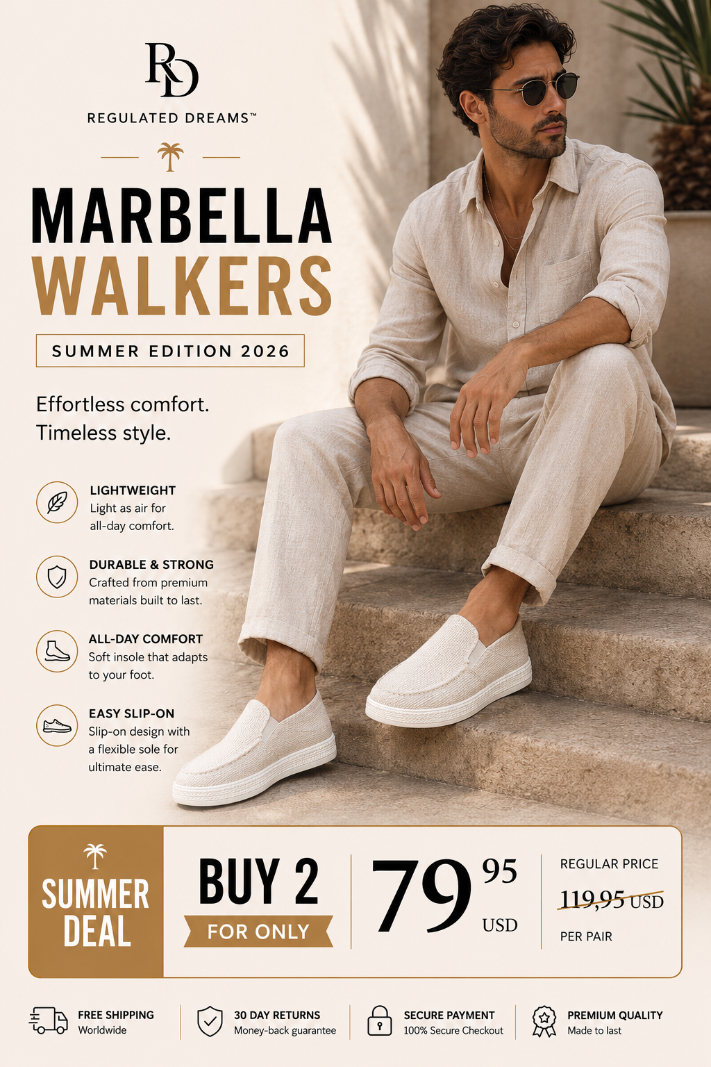 Line Regulated casual Marbella Walkers
